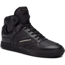 Sneakersy EMPORIO ARMANI - X4Z082 XM191 C026 Blk/Blk/Blk/Blk/Blk. Czarne sneakersy męskie Emporio Armani, bez zapięcia. Za 1249,00 zł.