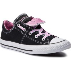 Trampki CONVERSE - Ctas Maddie Slip 664636C Black/Prism Pink/White. Różowe trampki dziewczęce Converse, z gumy, na sznurówki. W wyprzedaży za 149,00 zł.