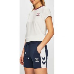 Hummel - Szorty. Szare spodenki sportowe damskie Hummel, s, bez wzorów, z elastanu, sportowe. W wyprzedaży za 99,90 zł.
