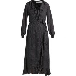 Długie sukienki: JUST FEMALE HIRO WRAP Długa sukienka black