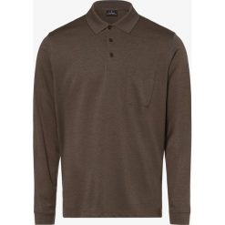 Ragman - Męska koszulka polo, beżowy. Brązowe koszulki męskie Ragman, xl, bez wzorów, z bawełny, z długim rękawem. Za 229,95 zł.