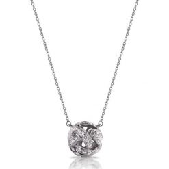 RABAT Naszyjnik - złoto 585, Brylant 0,57ct. Żółte naszyjniki damskie W.KRUK, z brylantem, złote. W wyprzedaży za 3849,00 zł.