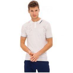 Galvanni Koszulka Polo Męska Derby M Biały. Białe półbuty męskie GALVANNI, m, bez wzorów, z materiału, klasyczne, polo, bez rękawów. Za 289,00 zł.