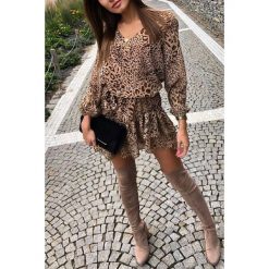 Sukienka FOLIMA. Sukienki damskie IVET, m, bez wzorów, z tkaniny, eleganckie, bez kołnierzyka, z długim rękawem, długie, mini. W wyprzedaży za 89,00 zł.