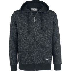 Bluzy męskie: Black Premium by EMP Melange Hoodie Jacket Bluza z kapturem rozpinana czarny