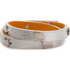 Bransoletka COCCINELLE - DZ2 Bigiotteria E8 DZ2 14 G4 23 Silver Y69. Szare bransoletki damskie na nogę Coccinelle. Za 399,90 zł.