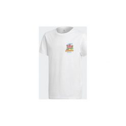 T-shirty z krótkim rękawem Dziecko adidas Graphic Tee. Białe t-shirty chłopięce Adidas, bez wzorów, z krótkim rękawem. Za 89,95 zł.