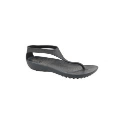 Buty do sportów wodnych Crocs W Serena Flip 205468-060. Szare buty sportowe damskie Crocs, bez wzorów, bez obcasa. Za 129,99 zł.