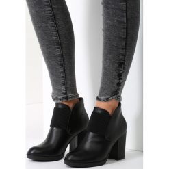 Botki damskie lity: Czarne Botki I Love Vogue
