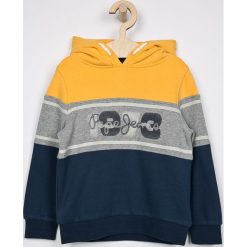 Pepe Jeans - Bluza dziecięca 92-178/180 cm. Szare bluzy chłopięce Pepe Jeans, z nadrukiem, z elastanu, bez rękawów, z kapturem. W wyprzedaży za 159,90 zł.
