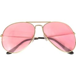 Okulary przeciwsłoneczne bonprix złoty kolor - kolor czerwonego złota. Żółte okulary przeciwsłoneczne damskie aviatory bonprix. Za 34,99 zł.
