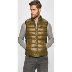 Pepe Jeans - Bezrękawnik dwustronny Joseph. Zielone płaszcze męskie Pepe Jeans, s, bez wzorów, z poliesteru, bez kaptura. W wyprzedaży za 299,90 zł.