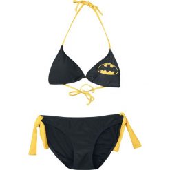 Stroje dwuczęściowe damskie: Batman Logo Bikini czarny/żółty