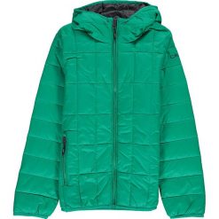 Kurtka zimowa w kolorze zielonym. Zielone kurtki chłopięce CMP Kids, na zimę, bez wzorów, z syntetyku, bez kaptura. W wyprzedaży za 132,95 zł.
