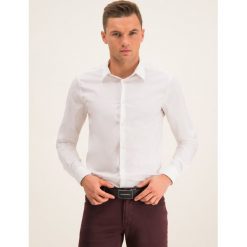 Koszula Emporio Armani 8N1C09 1N06Z 0100. Białe koszule męskie Emporio Armani, m, bez wzorów, z elastanu, biznesowe, bez kołnierzyka, bez rękawów. W wyprzedaży za 429,00 zł.