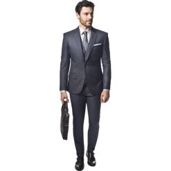 Marynarki męskie: marynarka rosan grafit slim fit