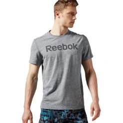 Reebok Koszulka męska Elements Big Logo Tee czarna r. M (AY1593). Czarne t-shirty męskie Reebok, m. Za 85,55 zł.