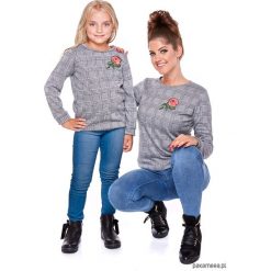LATORI - mama i córka Bluza dla córki LD29. Szare bluzy dziewczęce Pakamera, z dzianiny. Za 60,00 zł.
