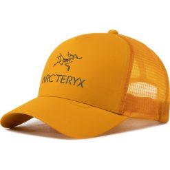 Czapka z daszkiem ARC'TERYX - Logo Trucker 23965 Quantum. Pomarańczowe czapki męskie Arc'teryx, bez wzorów, z poliesteru. Za 149,00 zł.