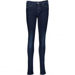 Dżinsy "Joi" - Skinny fit - w kolorze granatowym. Niebieskie rurki damskie Replay, w paski. W wyprzedaży za 231,95 zł.