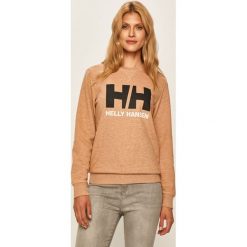 Helly Hansen - Bluza. Pomarańczowe bluzy damskie Helly Hansen, s, z nadrukiem, z bawełny, z długim rękawem, długie, bez kaptura. Za 269,90 zł.