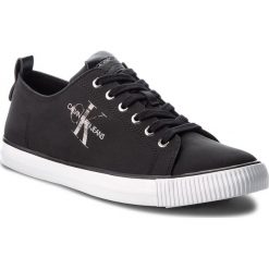 Tenisówki CALVIN KLEIN JEANS - Arnold SE8585 Black. Czarne półbuty męskie Calvin Klein Jeans, na co dzień, bez wzorów, z jeansu, eleganckie, bez zapięcia. W wyprzedaży za 279,00 zł.