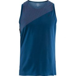 Koszulka Craft Nanoweight Singlet M Turkusowa. Niebieskie koszulki męskie Craft, m, bez wzorów, bez kołnierzyka, z długim rękawem, długie, do biegania. Za 89,99 zł.