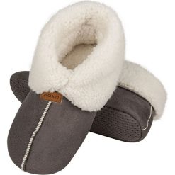 Soxo - Kapcie. Szare kapcie damskie marki Soxo, z materiału. Za 64,99 zł.