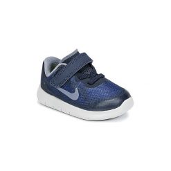 Buty do biegania Dziecko Nike FREE RUN 2017 TODDLER. Niebieskie buty chłopięce sportowe Nike, bez zapięcia, nike free run. Za 175,20 zł.