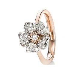 Wspaniały Pierścionek - , Brylant 0,38ct. Żółte pierścionki damskie W.KRUK, z brylantem, złote. Za 10590,00 zł.
