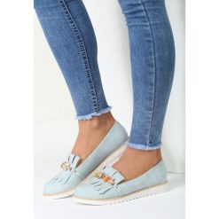 Niebieskie Mokasyny Ask Me. Niebieskie mokasyny damskie marki vices, ze skóry, na płaskiej podeszwie. Za 34,99 zł.