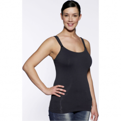 Bluzki ciążowe: Medela KOSZULKA TANK TOP czarny XL