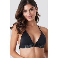 Calvin Klein Fixed Triangle RP Top - Black. Czarne topy damskie Calvin Klein, bez wzorów, bez kołnierzyka. Za 181,95 zł.