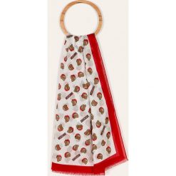 Moschino - Szal. Różowe szaliki damskie MOSCHINO, bez wzorów, z bawełny. Za 229,90 zł.