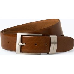 Pierre Cardin - Męski pasek skórzany, beżowy. Brązowe paski męskie Pierre Cardin, w paski. Za 129,95 zł.