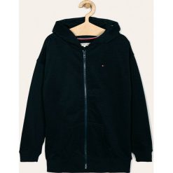Tommy Hilfiger - Bluza dziecięca 140-176 cm. Szare bluzy dziewczęce TOMMY HILFIGER, z aplikacjami, z elastanu, bez rękawów, z kapturem. Za 299,90 zł.