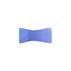 Błękitna jedwabna mucha wiązana W21. Niebieskie muszki męskie Modini Moda Męska, na co dzień, bez wzorów, z jedwabiu, eleganckie. Za 99,00 zł.