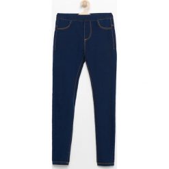 Legginsy dziewczęce: Jeansowe legginsy – Granatowy