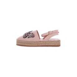 Espadryle Twin Set TCP10A. Różowe espadryle damskie marki Twin Set, bez wzorów, bez obcasa. Za 834,88 zł.