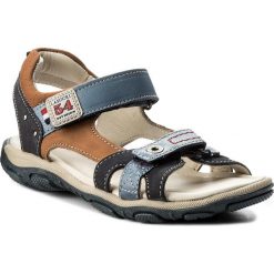 Sandały LASOCKI YOUNG - CI12-REMIK-03 Brązowy Granatowy. Brązowe sandały chłopięce marki Lasocki Young, z nubiku. Za 89,99 zł.