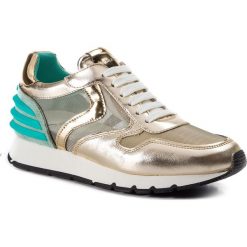 Sneakersy VOILE BLANCHE - Julia Power Mesh 0012013499.02.1Q22 Platino/Acqua. Żółte półbuty damskie Voile Blanche, ze skóry. W wyprzedaży za 509,00 zł.