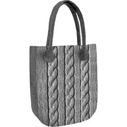 Torebka "City" w kolorze szarym ze wzorem - (S)35 x (W)42 x (G)10 cm. Szare torebki klasyczne damskie Bertoni, bez wzorów, z materiału, bez dodatków. W wyprzedaży za 57,95 zł.