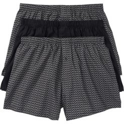 Bokserki z tkaniny (3 pary) bonprix dymny szary -czarny wzorzysty + czarny. Bokserki męskie bonprix. Za 50,97 zł.