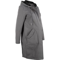 Kurtka ciążowa parka softshell bonprix antracytowy melanż. Szare płaszcze damskie bonprix, bez wzorów, z softshellu, z kapturem. Za 54,99 zł.