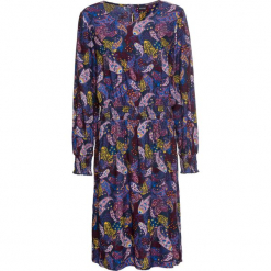 Sukienka boho z nadrukiem bonprix ciemnoniebieski "paisley". Niebieskie sukienki damskie bonprix, z nadrukiem, boho, z okrągłym kołnierzem, bez rękawów, długie. Za 89,99 zł.