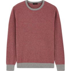 Swetry klasyczne męskie: Sweter w kolorze jagodowo-szarym