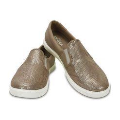 Crocs Ladies Złota Trampki Citilane Sequin Slip-On Złoto 204285-710 (Rozmiar 36-37). Żółte trampki damskie slip on marki Crocs. W wyprzedaży za 151,00 zł.