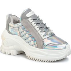 Sneakersy BRONX - 66266-RC BX 1586 Multi Metallic/Silver. Szare półbuty damskie Bronx, z zamszu. W wyprzedaży za 589,00 zł.