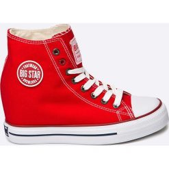 Big Star - Trampki. Szare trampki i tenisówki damskie BIG STAR, z materiału. W wyprzedaży za 69,90 zł.