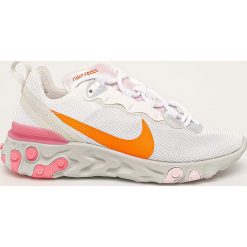 Nike - Buty WMNS Nike React Element 55. Szare buty sportowe damskie Nike, bez wzorów, z materiału, sportowe. Za 549,90 zł.